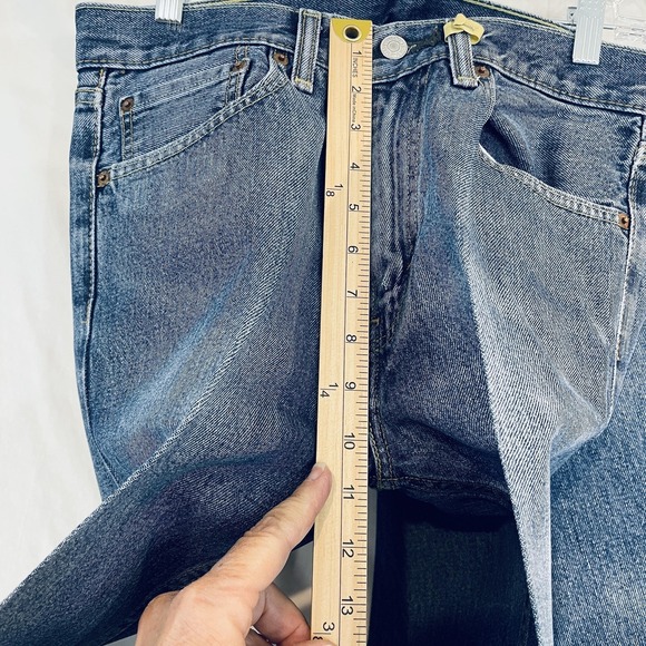 2 Pair Levis 505 Jeans Mens 32x32 Blue Medium Wash Regular Straight Leg Denim - Picture 7 of 9